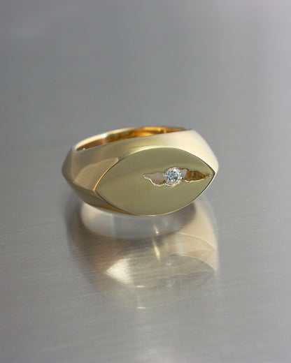 SEEGNET RING - 18kt Yellow Gold / Diamond