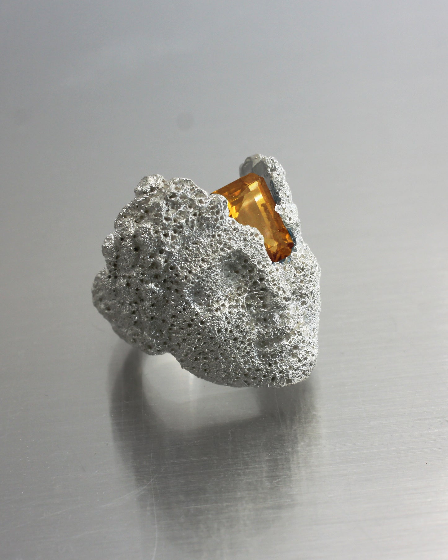 IDOL NEBULA RING - Sterling Silver / Citrine